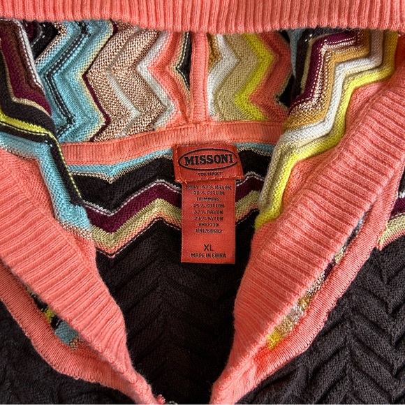 Missoni for Target Chevron Knit Tunic Zip Hooded Sweater Jacket Kids Size XL - Picture 5 of 9